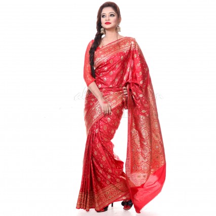 Mithila’s Katan sharee from Tangail with beautiful ethnic design work in all over body